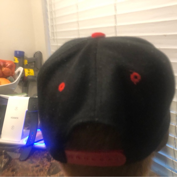 Air Jordan Red Round Brim JordanTrue Hat Snapback Cap Chicago Bulls - Picture 4 of 11